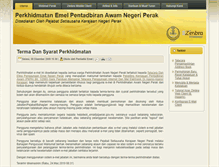 Tablet Screenshot of khidmatemel.perak.gov.my